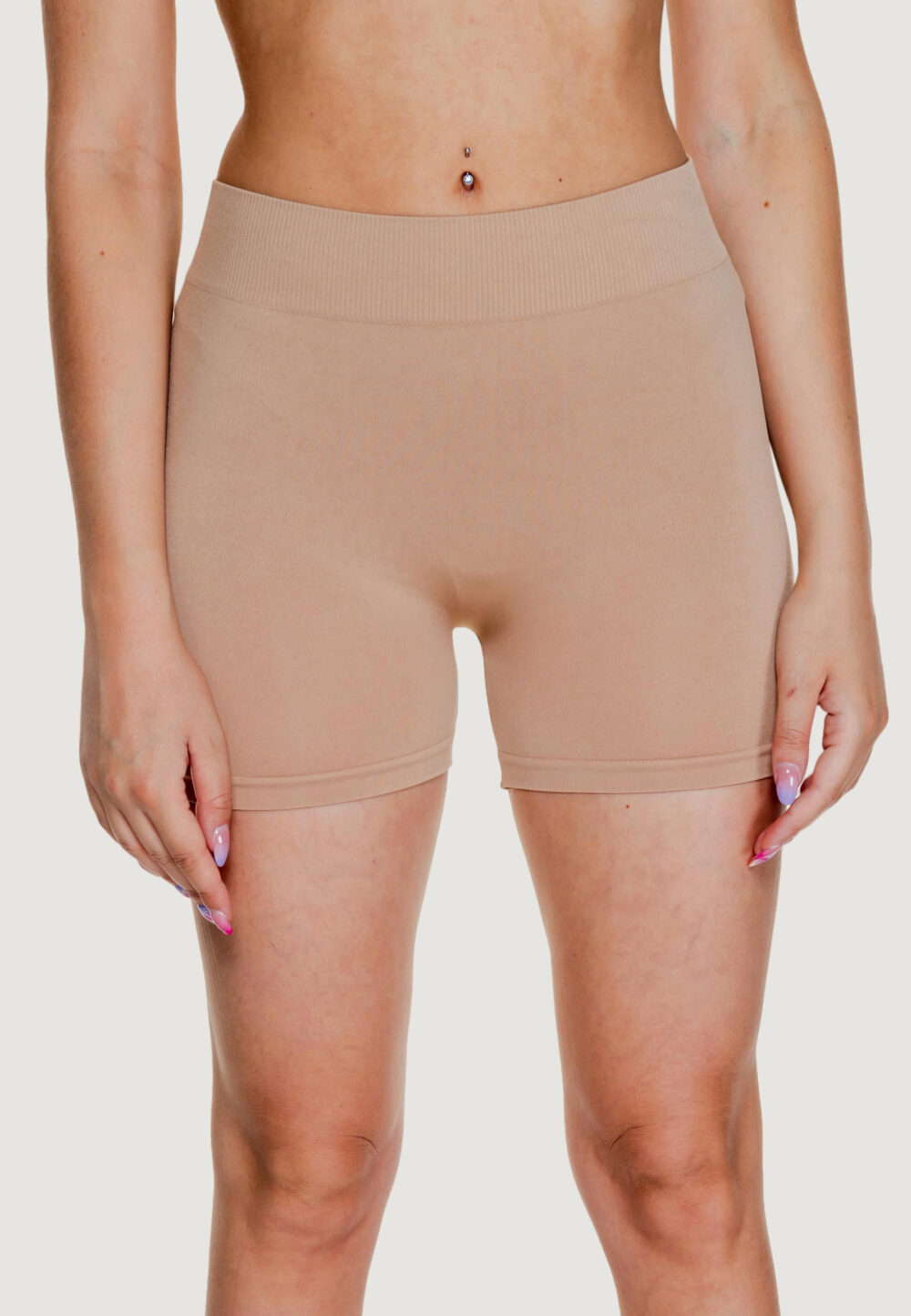 Shorts Vero Moda VMJACKIE SEAMLESS MINI SHORTS GA NOOS Beige - Foto 4