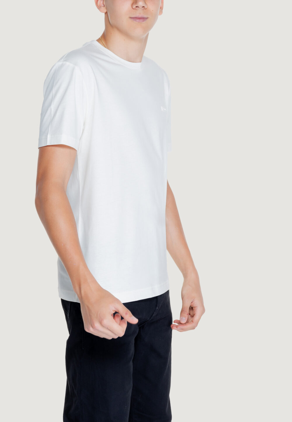 T-shirt Calvin Klein SMOOTH COTTON Bianco - Foto 3