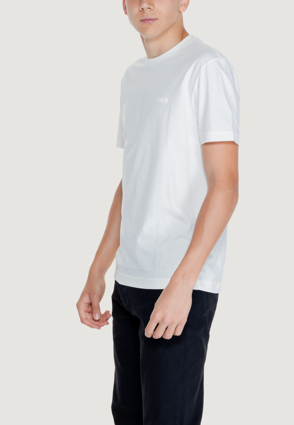 T-shirt Calvin Klein SMOOTH COTTON Bianco - Foto 4