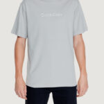 T-shirt Calvin Klein SHADOW EMBOSSED LOGO Grigio Chiaro - Foto 1