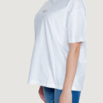 T-shirt Calvin Klein Jeans MONOLOGO BOYFRIEND Bianco - Foto 4