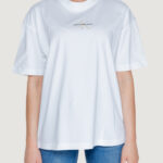 T-shirt Calvin Klein Jeans MONOLOGO BOYFRIEND Bianco - Foto 5