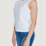T-shirt Calvin Klein Jeans WOVEN LABEL LOOSE Bianco - Foto 4