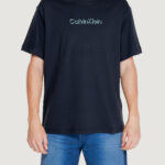 T-shirt Calvin Klein SHADOW EMBOSSED LOGO Nero - Foto 1