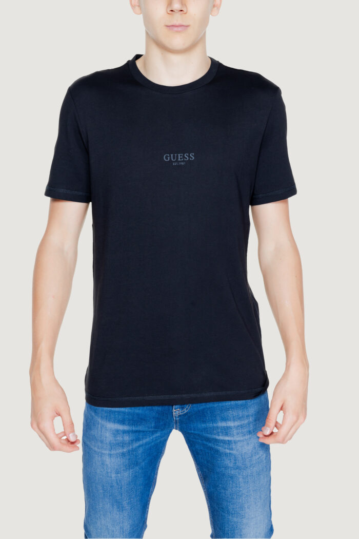 T-shirt Guess AIDY CN SS TEE Nero