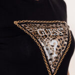 T-shirt Guess SS CN TRIANGLE LEO Nero - Foto 2