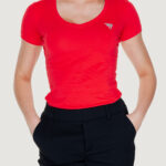 T-shirt Guess VN MINI TRIANGLE Rosso - Foto 1