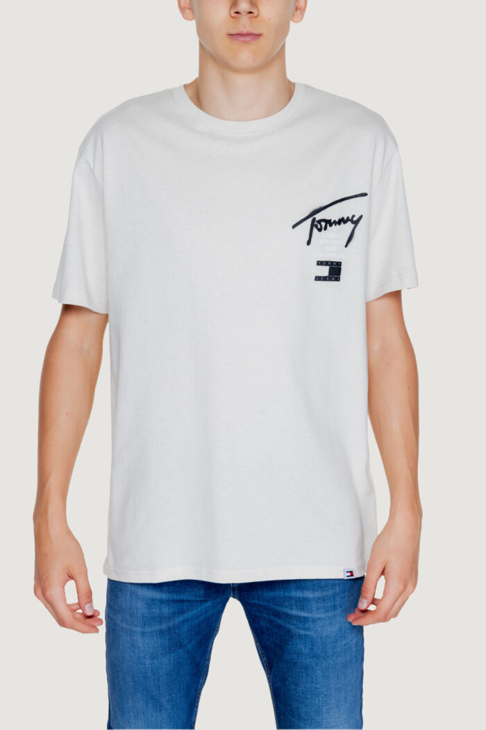 T-shirt Tommy Hilfiger TJM REG GRAFFITI SIG Beige chiaro
