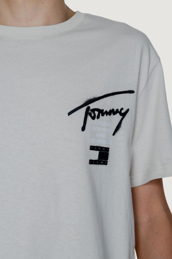 T-shirt Tommy Hilfiger TJM REG GRAFFITI SIG Beige chiaro