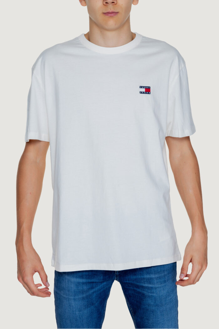 T-shirt Tommy Hilfiger TJM REG BADGE TEE EX Bianco