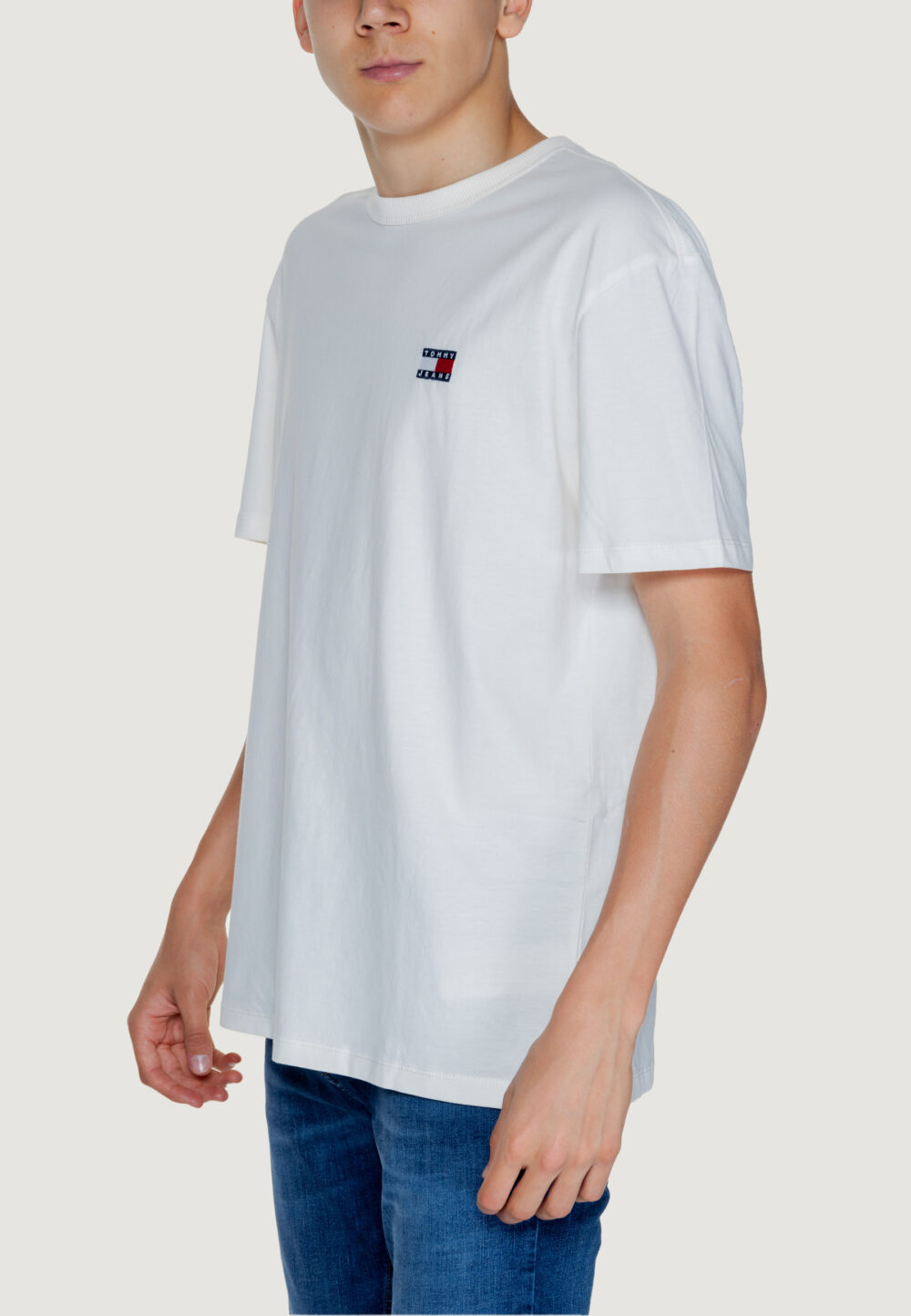 T-shirt Tommy Hilfiger Jeans TJM REG BADGE TEE EX Bianco - Foto 4