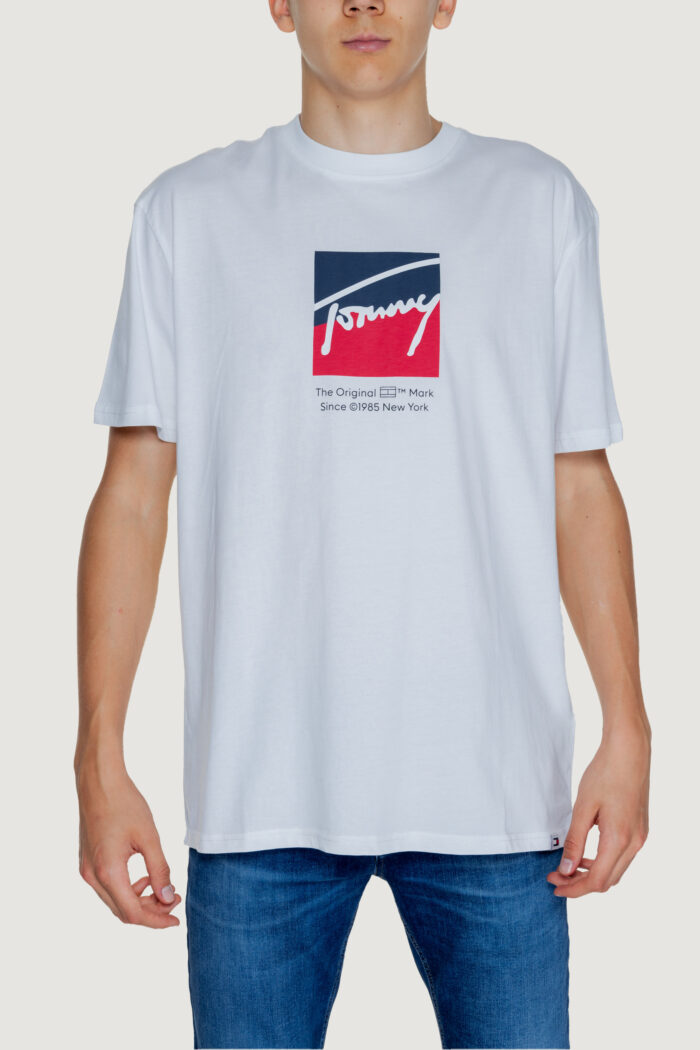 T-shirt Tommy Hilfiger TJM REG RWB DNA TEE Bianco