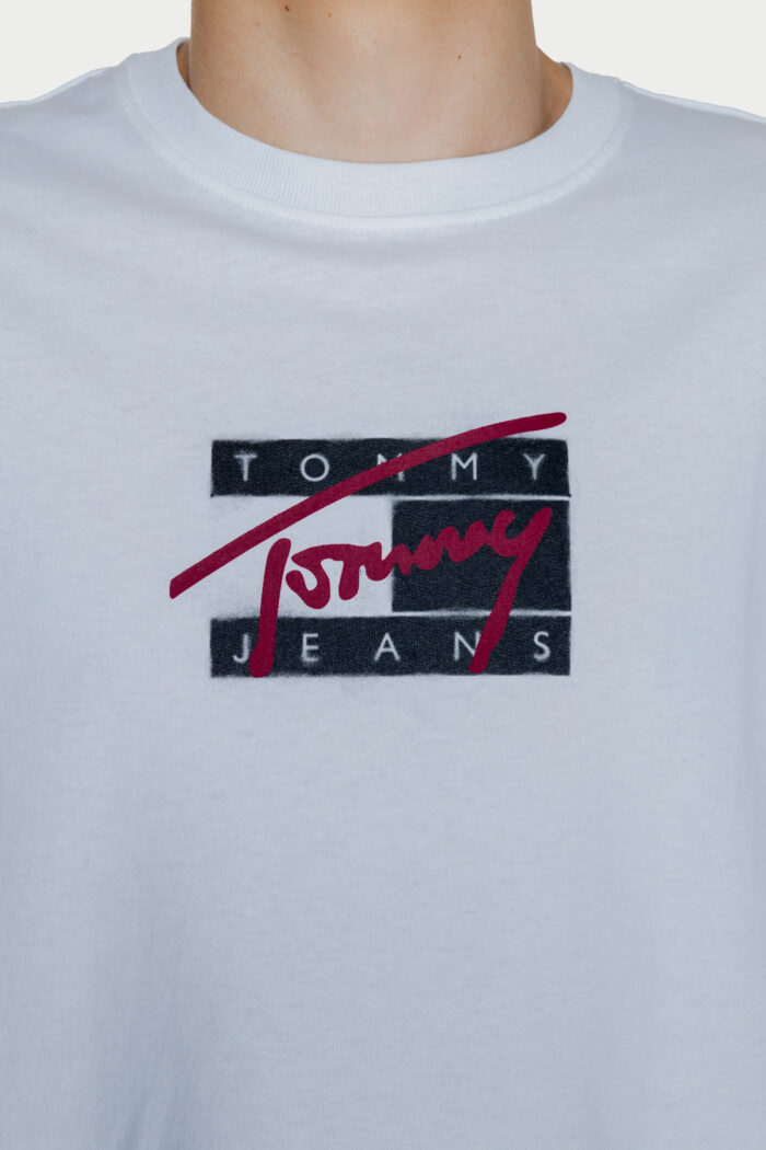 T-shirt Tommy Hilfiger TJM REG STREET SIG Bianco