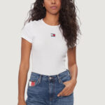 T-shirt Tommy Hilfiger Jeans TJW BADGE RIB Bianco - Foto 1