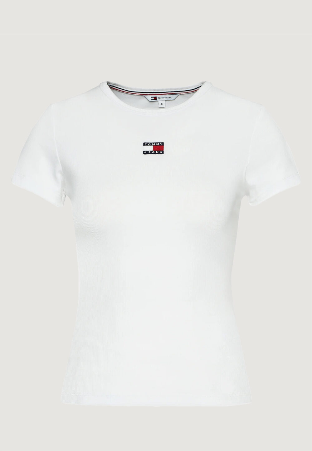 T-shirt Tommy Hilfiger Jeans TJW BADGE RIB Bianco - Foto 5