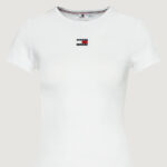 T-shirt Tommy Hilfiger Jeans TJW BADGE RIB Bianco - Foto 5