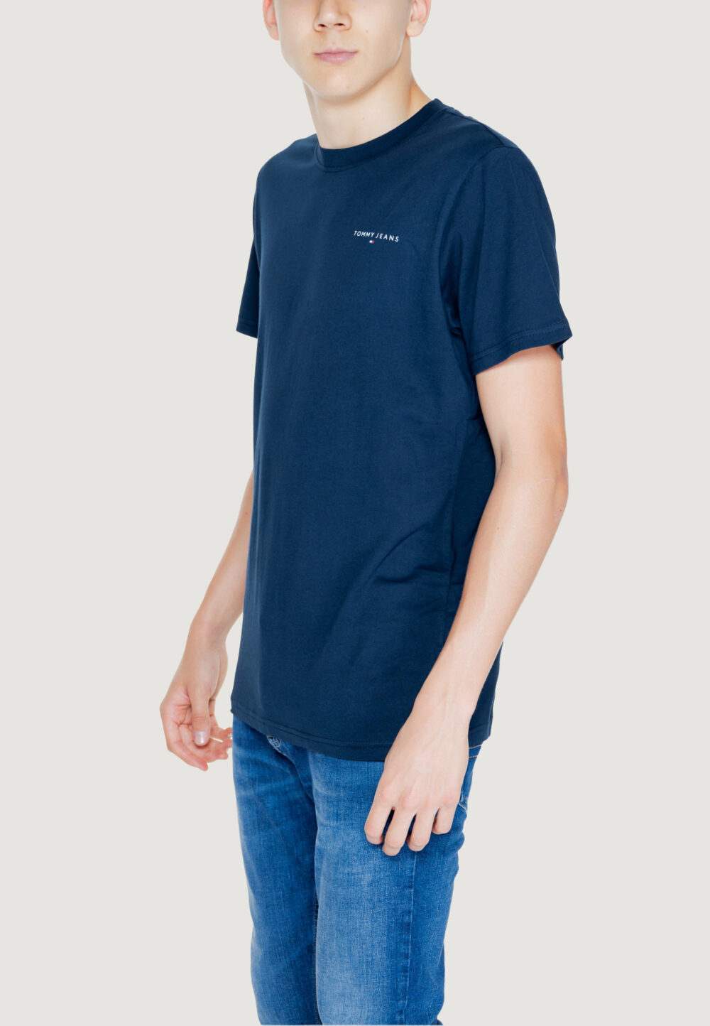 T-shirt Tommy Hilfiger Jeans TJM LINEAR Blue scuro - Foto 4