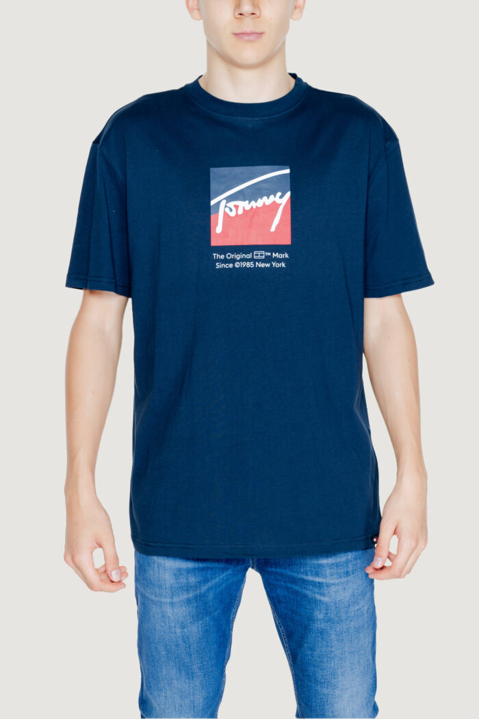 T-shirt Tommy Hilfiger TJM REG RWB DNA TEE Blue scuro