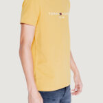 T-shirt Tommy Hilfiger TOMMY LOGO TEE Giallo - Foto 4