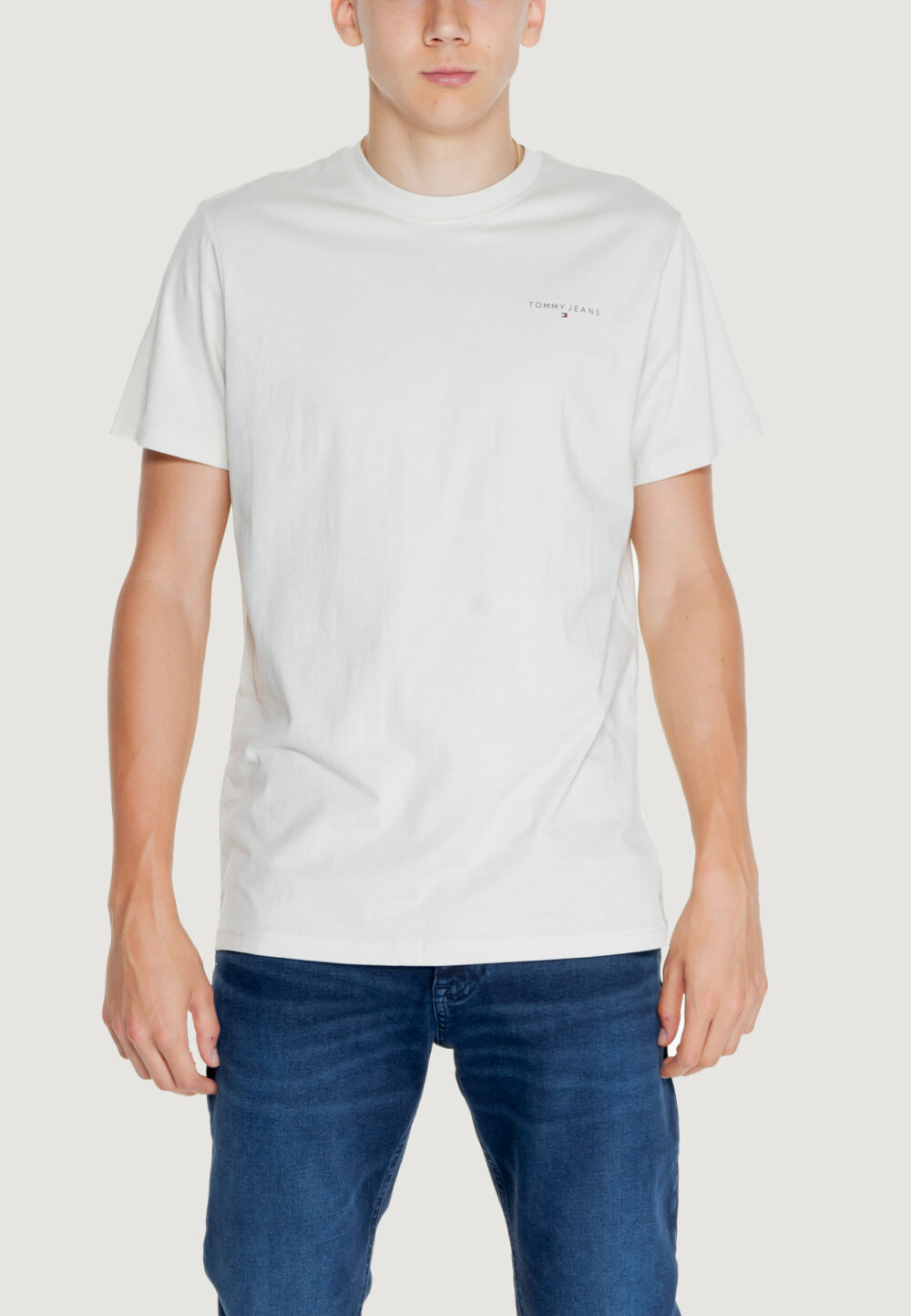 T-shirt Tommy Hilfiger Jeans TJM LINEAR Beige chiaro - Foto 1