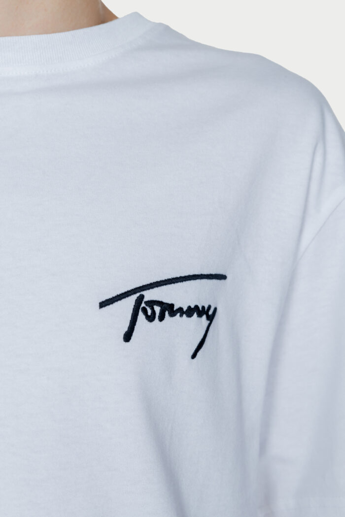 T-shirt Tommy Hilfiger REG SIGNATURE Bianco