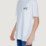 T-shirt Tommy Hilfiger Jeans REG SIGNATURE Bianco - Foto 4