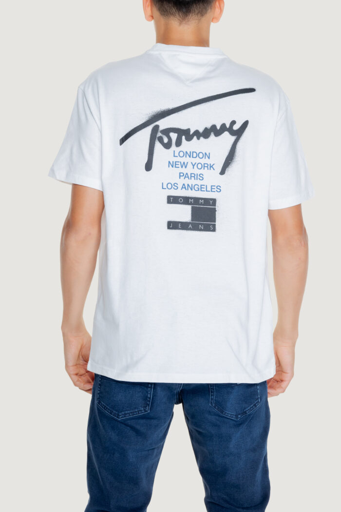 T-shirt Tommy Hilfiger TJM REG GRAFFITI SIG Bianco