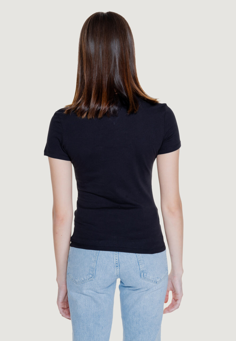 T-shirt Tommy Hilfiger Jeans TJW LINEAR TEE Nero - Foto 2