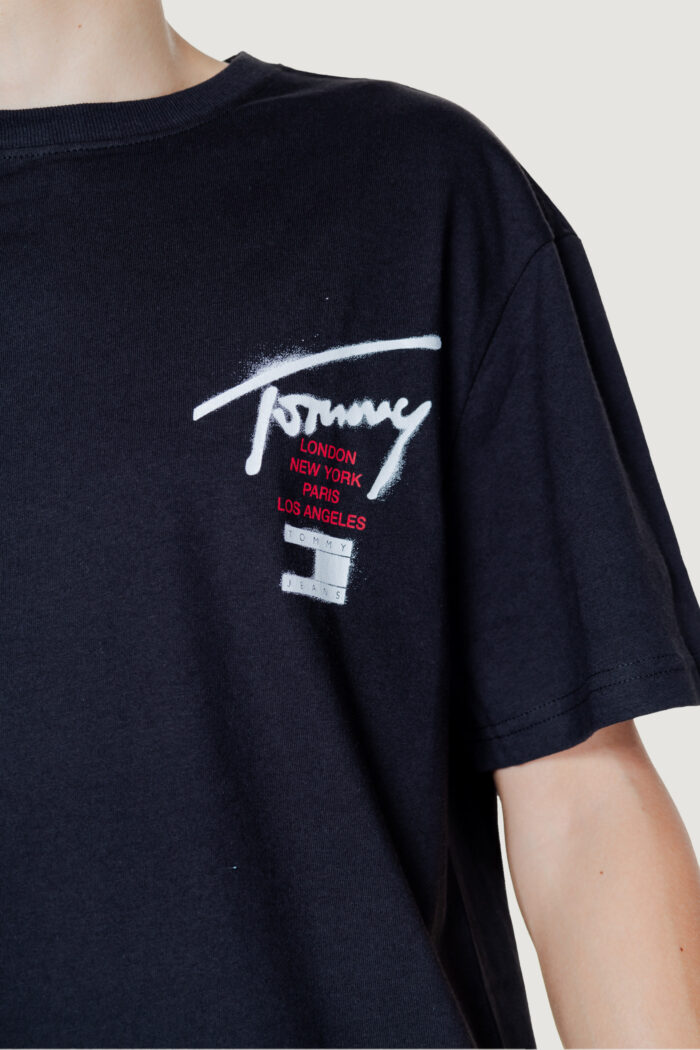 T-shirt Tommy Hilfiger TJM REG GRAFFITI SIG Nero