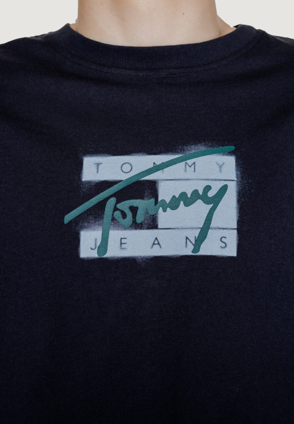 T-shirt Tommy Hilfiger Jeans TJM REG STREET SIG Nero - Foto 2