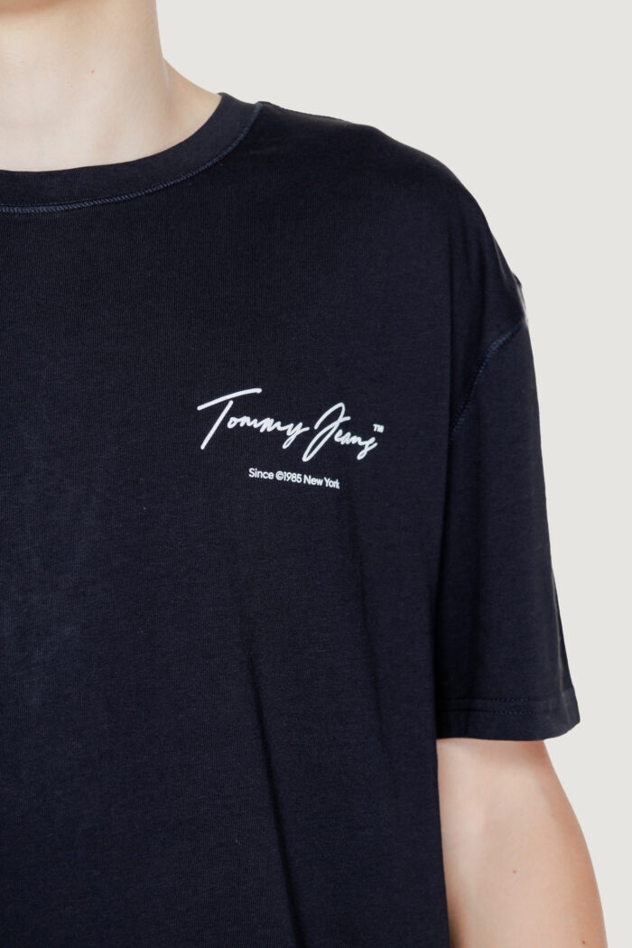 T-shirt Tommy Hilfiger TJM REG VINTAGE DNA Nero