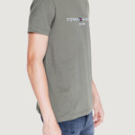 T-shirt Tommy Hilfiger TOMMY LOGO TEE Verde Oliva - Foto 4