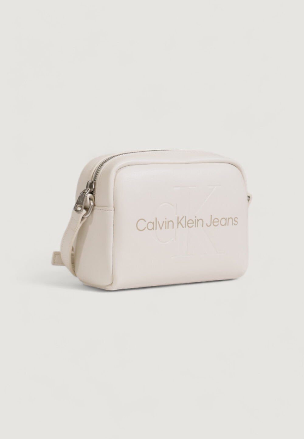 Borsa Calvin Klein Jeans SCULPTED CAMERA 18 MONO Beige - Foto 3