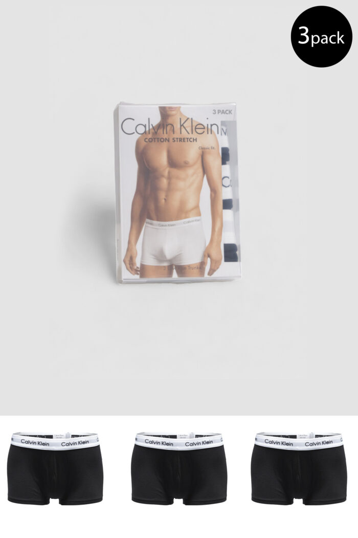 Boxer Calvin Klein Underwear 3 PACK TRUNKS Nero
