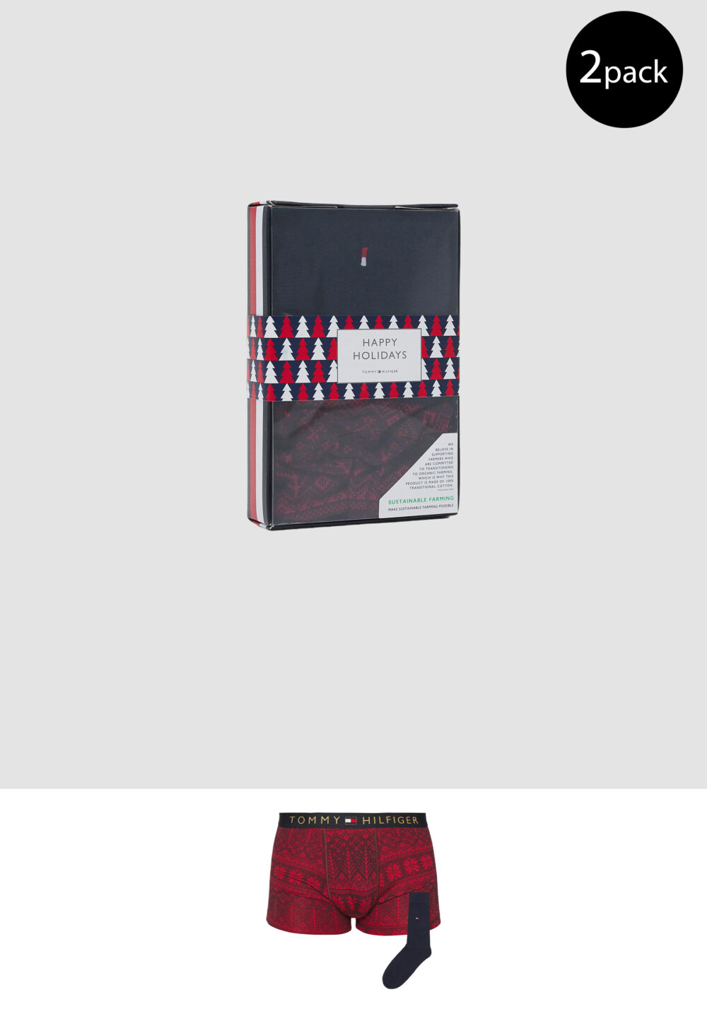 Boxer Tommy Hilfiger TRUNK & SOCK SET Bordeaux - Foto 1