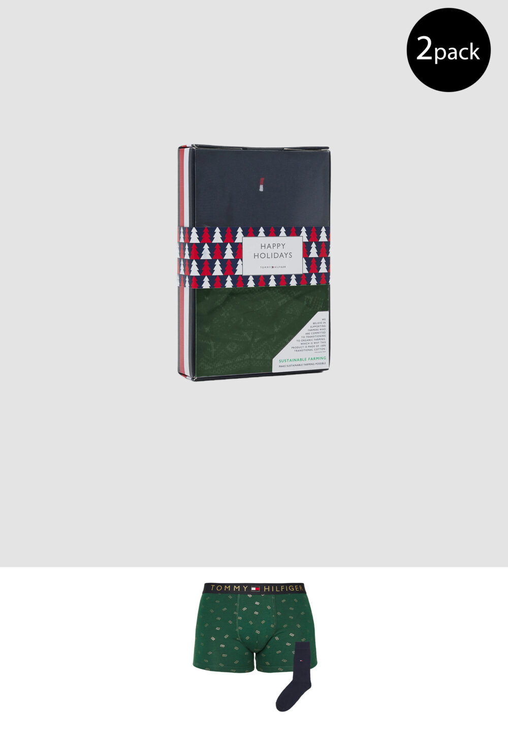 Boxer Tommy Hilfiger TRUNK & SOCK SET Verde - Foto 1