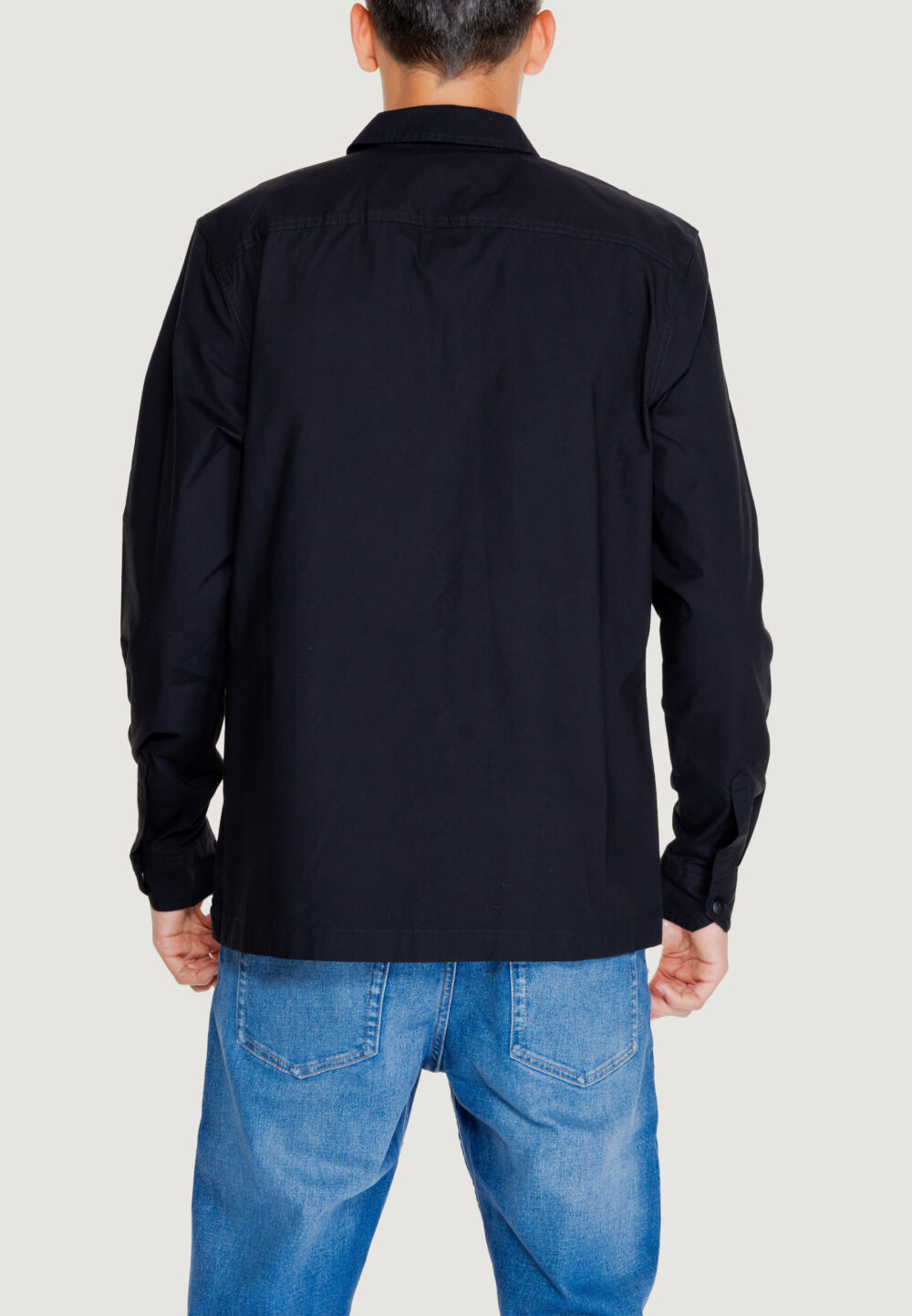 Camicia manica corta Calvin Klein Jeans CARGO OVERSHIRT Nero - Foto 2
