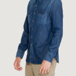 Camicia manica lunga Replay 6.5 OZ Denim scuro - Foto 3