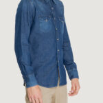 Camicia manica lunga Replay 6.5 OZ Denim scuro - Foto 4