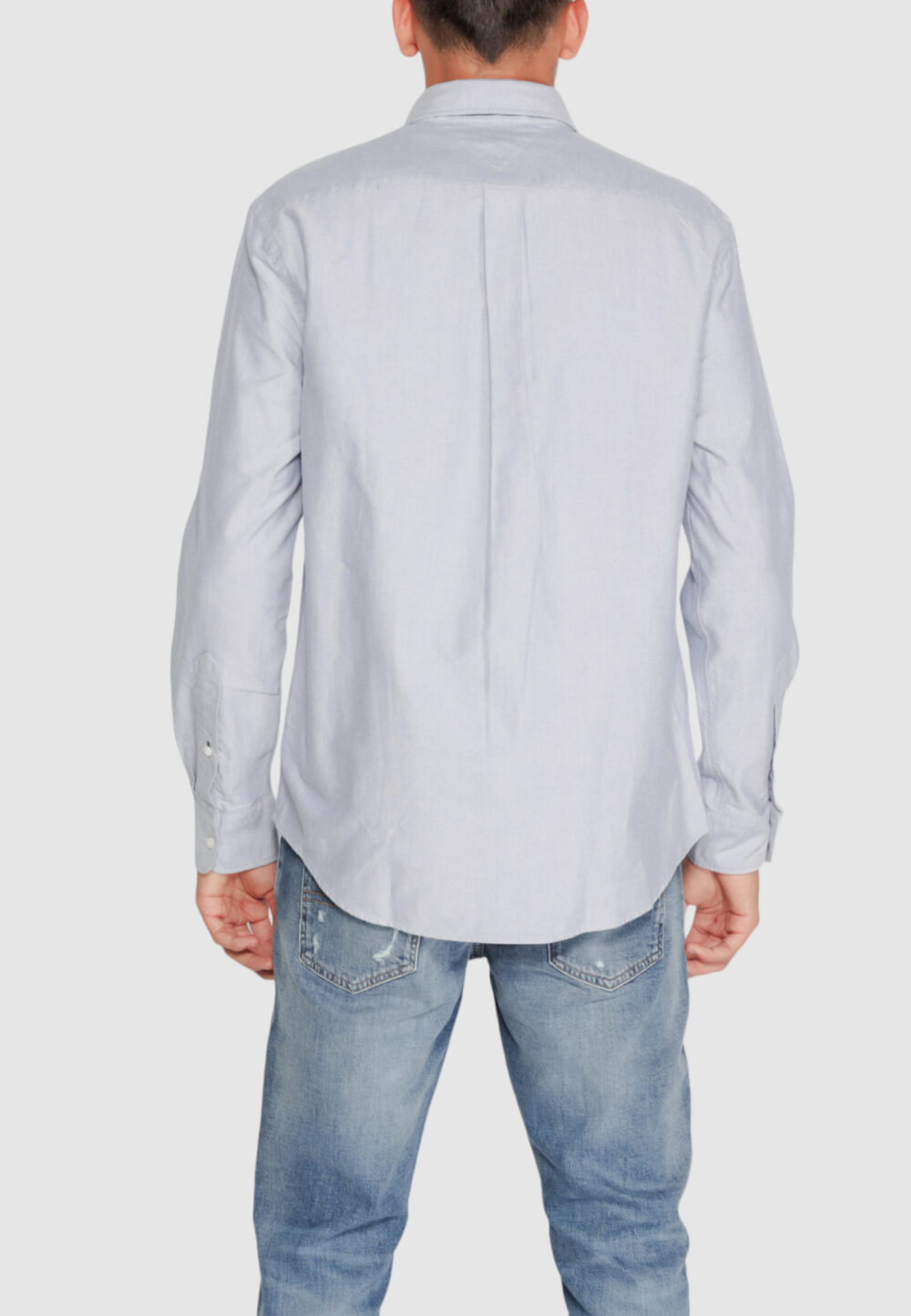 Camicia manica lunga Tommy Hilfiger SOLID HERITAGE OXFORD Blu - Foto 2