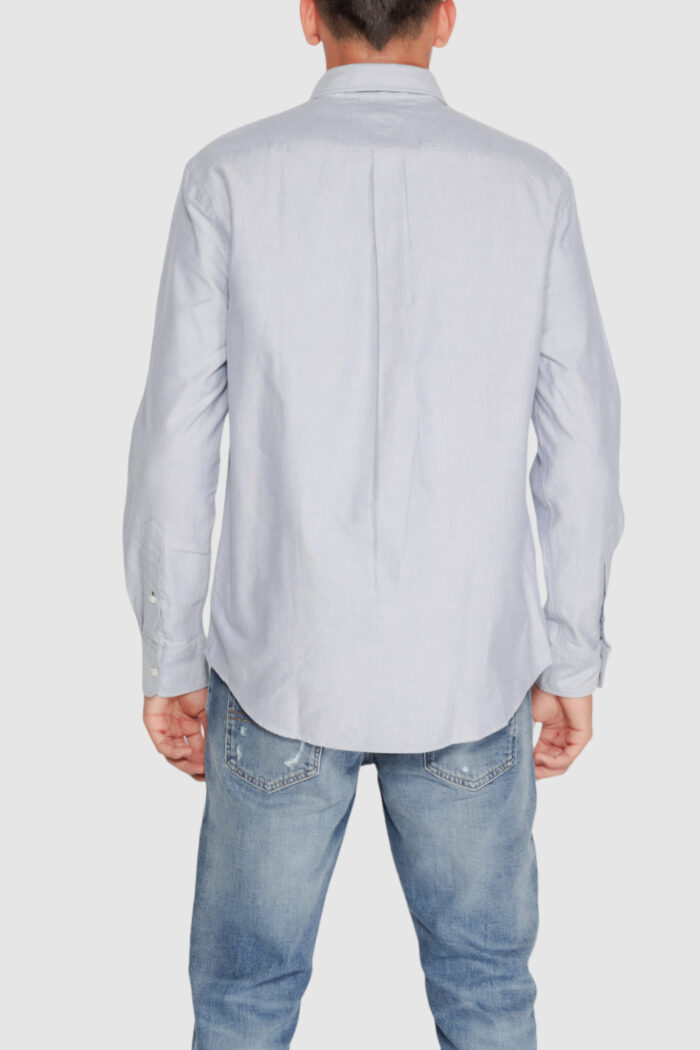 Camicia manica lunga Tommy Hilfiger SOLID HERITAGE OXFORD Blu