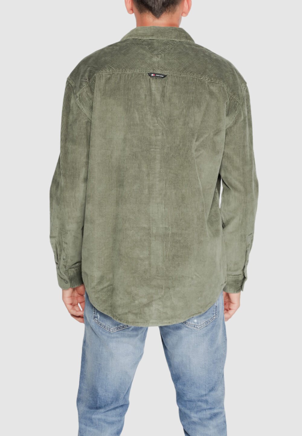Camicia manica lunga Tommy Hilfiger Jeans TJM RLX CHNKY Verde - Foto 2
