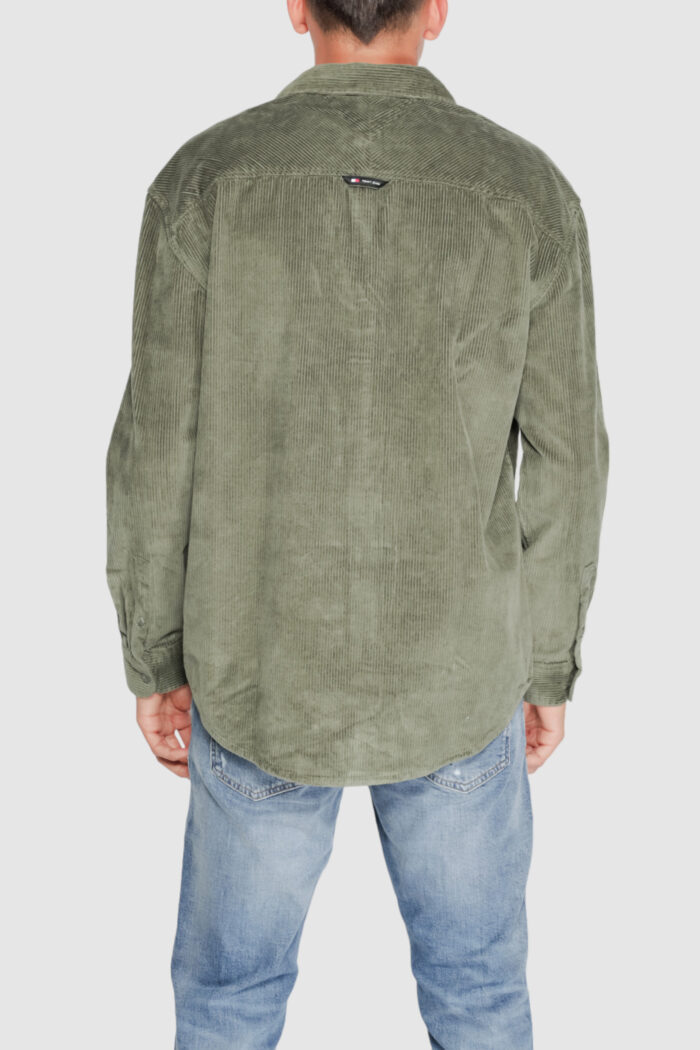 Camicia manica lunga Tommy Hilfiger TJM RLX CHNKY Verde – DM0DM19660