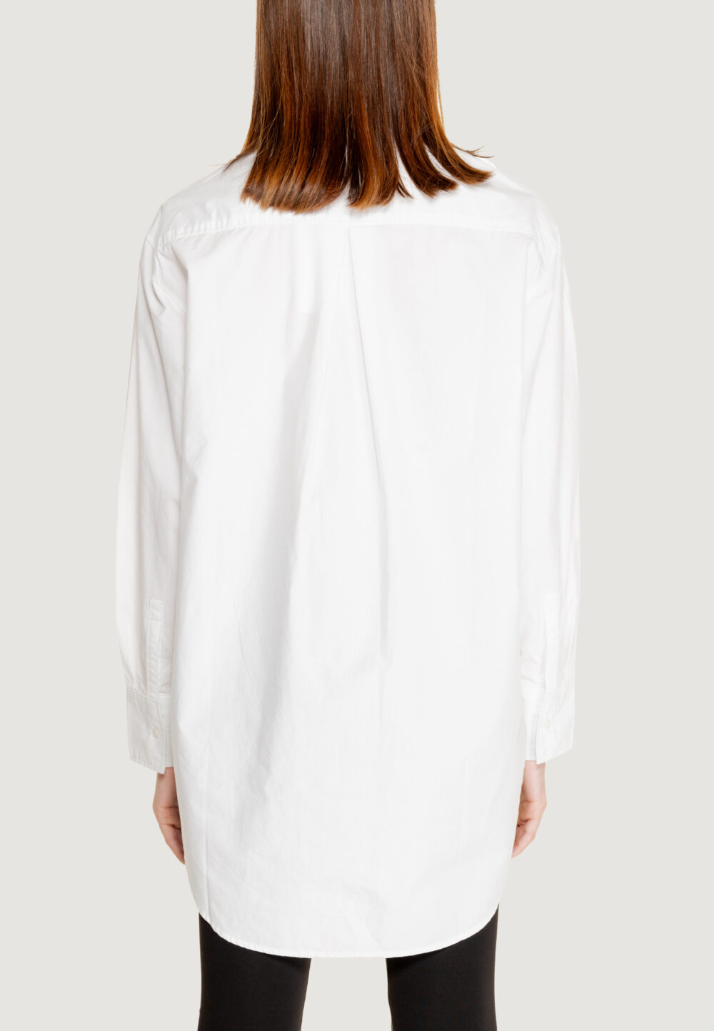 Camicia manica lunga Calvin Klein LONG COTTON UTILITY Bianco - Foto 2