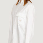 Camicia manica lunga Calvin Klein LONG COTTON UTILITY Bianco - Foto 3