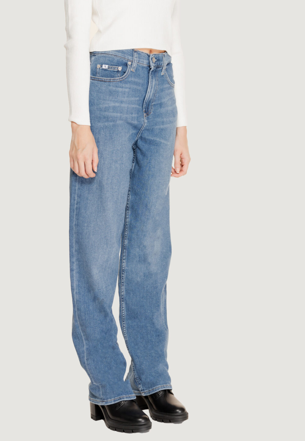 Jeans larghi Calvin Klein HIGH RISE LOOSE Denim - Foto 4