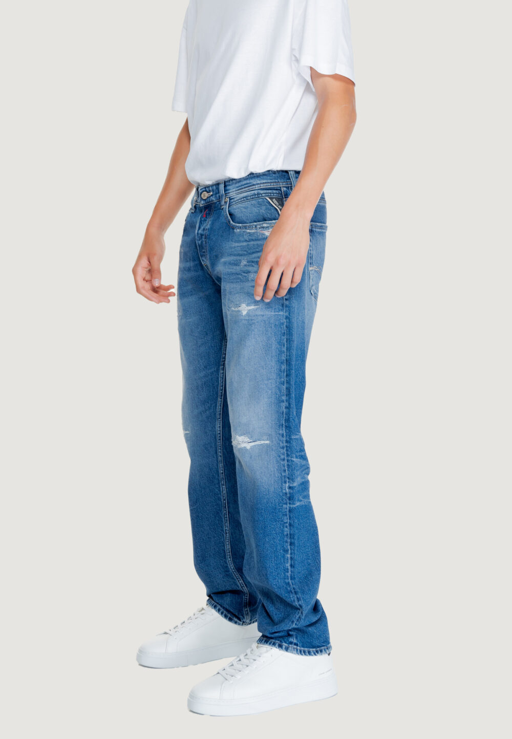 Jeans Replay 12 OZ Blu - Foto 3