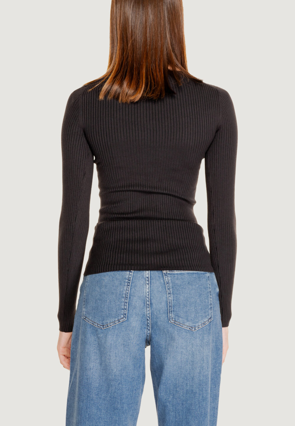 Maglia Calvin Klein Jeans WOVEN LABEL TIGHT Nero - Foto 2