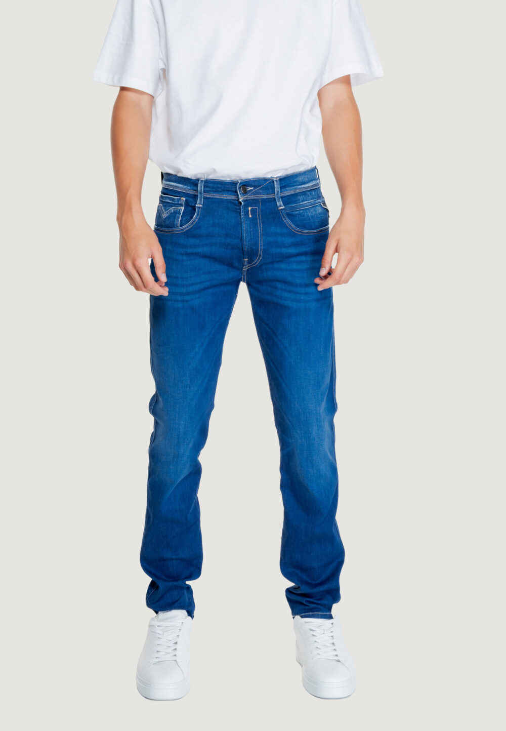 Pantaloni Replay 11.5 OZ HYPERFLEX Denim scuro - Foto 1