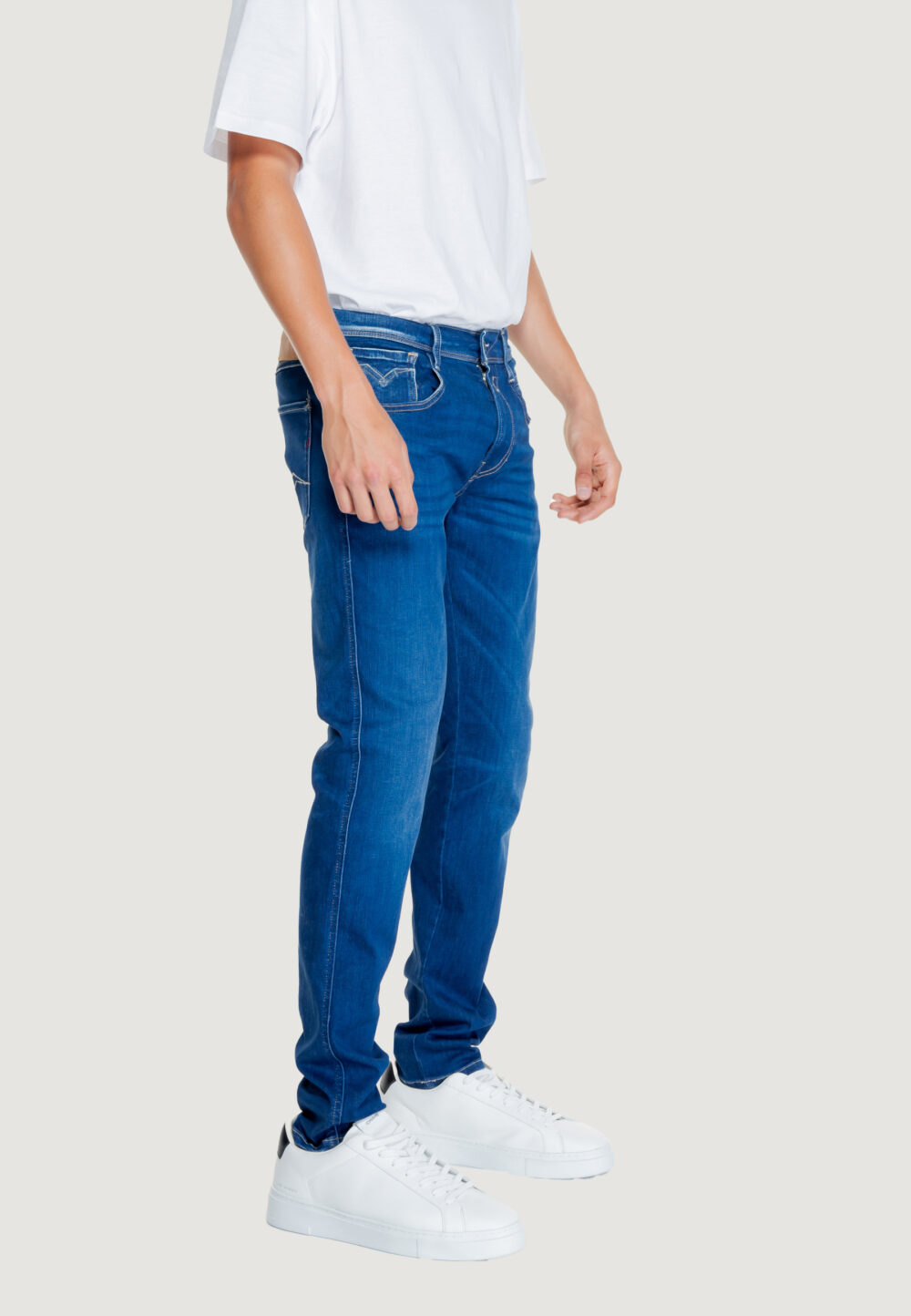 Pantaloni Replay 11.5 OZ HYPERFLEX Denim scuro - Foto 4